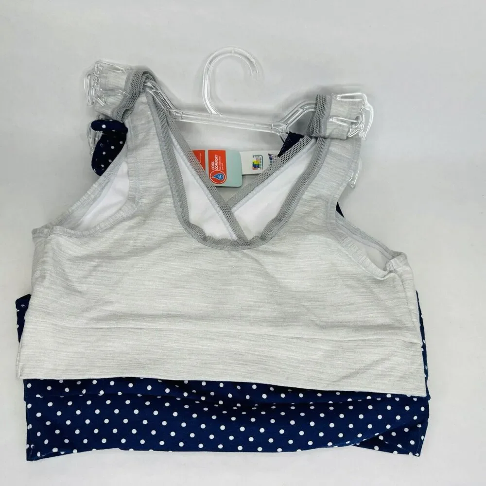 Playtex Nursing Pullover Sleep Bra Wireless Wicking Cool Comfort Set of 2 XS NEW